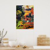 Gauguin Landschap met het Poster Peacocks (Keuken)