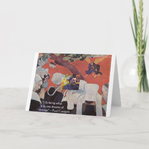 Gauguin "Leven/Wijsheid" Citaat Cadeaus & T-shirts Kaart