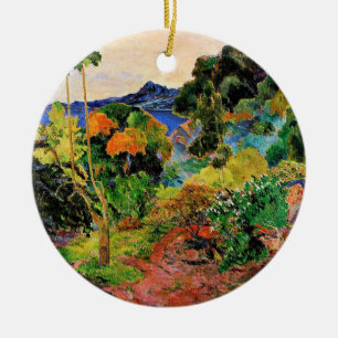 Gauguin - Martinique Landscape, beroemd schilderij Keramisch Ornament