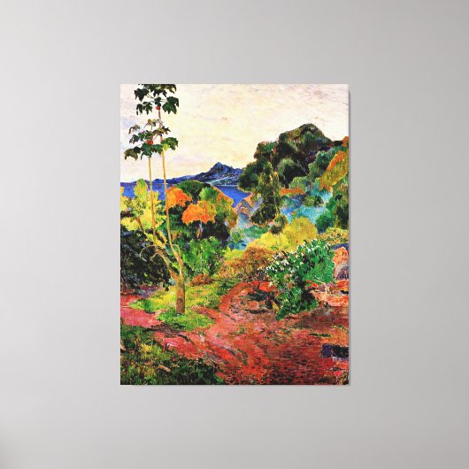 Gauguin - Martinique Landscape Canvas Afdruk (Voorkant)