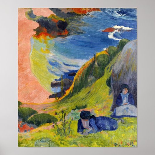 Gauguin - Over het Zee 1889 Poster (Voorkant)