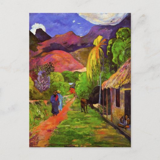 Gauguin Road à Tahiti Carte postale (Devant)