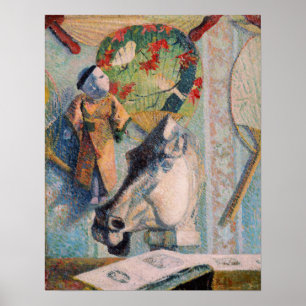 Gauguin - stil leven met het hoofd van het paard 1 poster