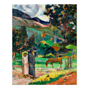 Gauguin - Tahitiaans Landschap, 1892 Perfect Poster