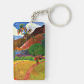 Gauguin - Tahitian Mountains Sleutelhanger (achterkant)