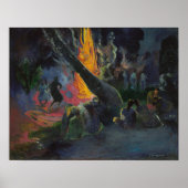 Gauguin - Upa Upa Upa (The Fire Dance) 1891 Poster (Voorkant)