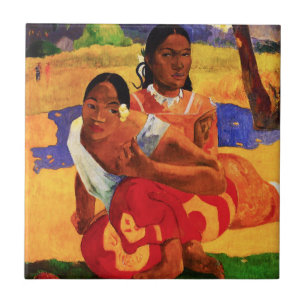 Gauguin, wanneer word je getrouwd? tegeltje