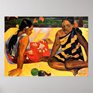 Gauguin - Wat is er nieuw? Schilderen door Paul Ga Poster