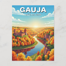 Gauja National Park Latvia Travel Briefkaart