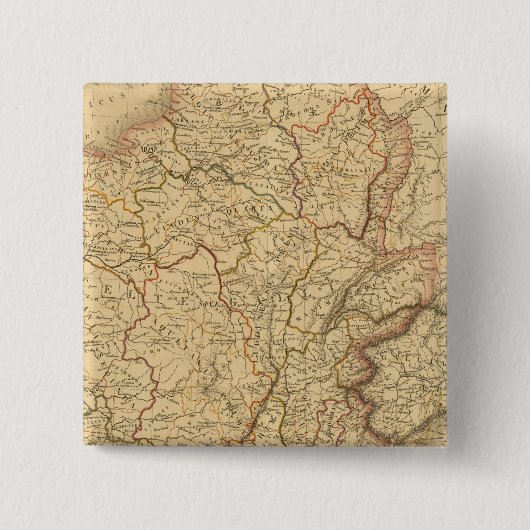 Gaule Vierkante Button 5,1 Cm (Voorkant)