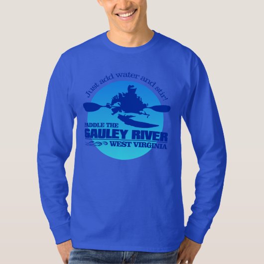Gauley (Blauw) T-shirt (Voorkant)