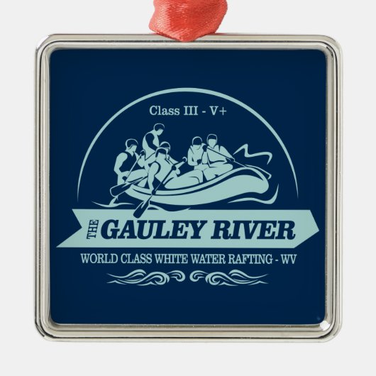 Gauley (rafting2) metalen ornament (Voorkant)