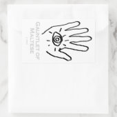 Gauntlet van Maltese Sticker. Rechthoekige Sticker (Tas)
