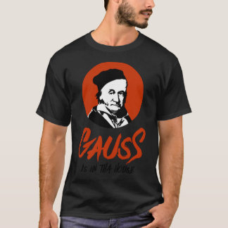 Gauss is in dat huis Gangsta Mathematicus zwart T-shirt