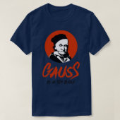 Gauss is in dat huis Gangsta Mathematicus zwart T-shirt (Design voorkant)