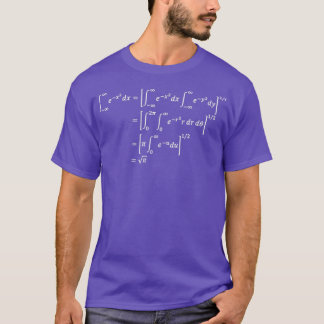 gaussiaans integraal donkervesrion t-shirt