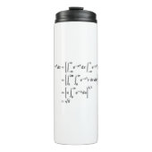 Gaussian integral, math and science thermosbeker (Voorkant)