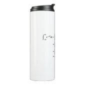 Gaussian integral, math and science thermosbeker (Gedraaid links)