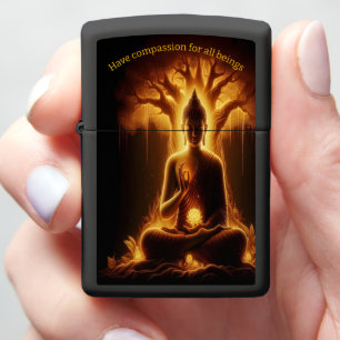 Gautama Boeddha in serene contemplatie afgebeeld,
