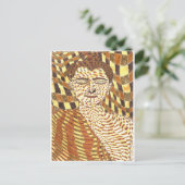 gautama Buddha psychedelic Briefkaart (Staand voorkant)