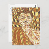 gautama Buddha psychedelic Briefkaart (Voorkant / Achterkant)