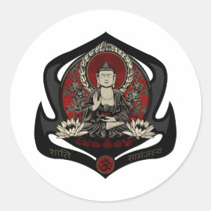 Gautama Buddha Ronde Sticker
