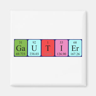 Gautier periodieke lijstnaam magnet magneet