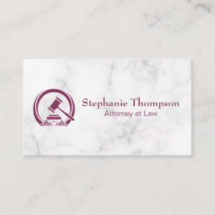 Gavel Logo Wet en Orde Afsprakenkaartje