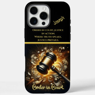 Gavel of Justice voor de rechter iPhone 16 Pro Max Hoesje