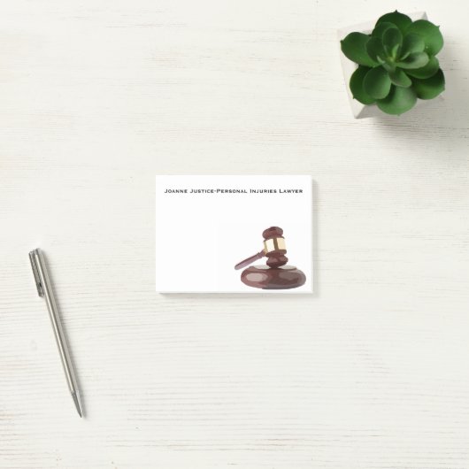 Gavel Post-It Notes van rechter (Kantoor)