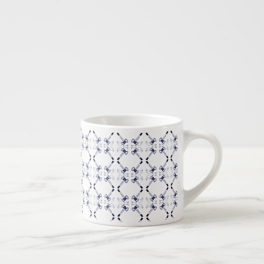 Gavels Marine et avocat blanc Expresso Mugs & Cups (Droite)