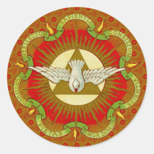 Gaven van de Heilige Geest (BK 026) (Stijl 1) Ronde Sticker