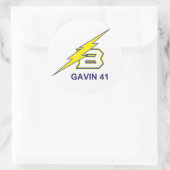 GAVIN 41 RONDE STICKER (Tas)