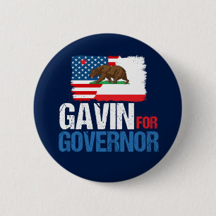Gavin for Governor of California in 2018 Ronde Button 5,7 Cm