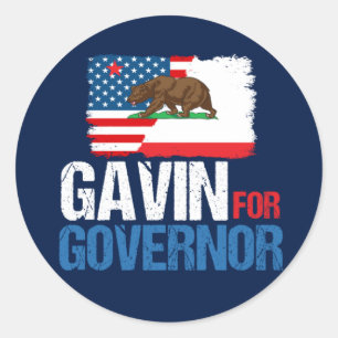 Gavin for Governor of California in 2018 Ronde Sticker