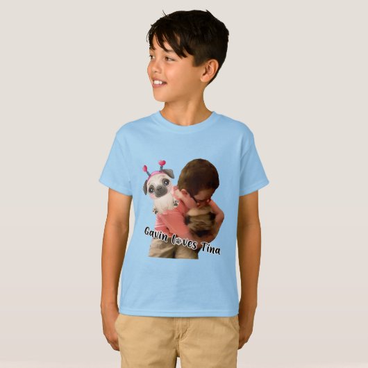 Gavin houdt van T-shirt (Voorkant volledig)