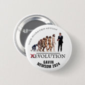 Gavin Newsom 2024 Ronde Button 5,7 Cm (Voorkant /achterkant)