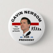 Gavin Newsom 2024 Ronde Button 5,7 Cm (Voorkant)
