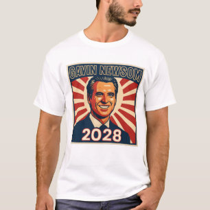 Gavin Newsom 2028 Hope Style Presidentiële Campagn T-shirt