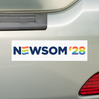 Gavin Newsom 2028 LGBTQ Bumpersticker