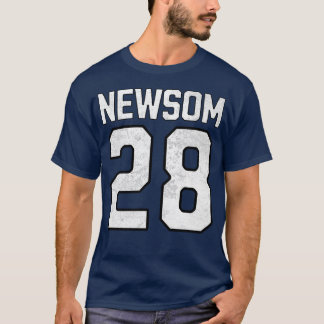 Gavin Newsom 2028 voor President nummer 28 T-shirt