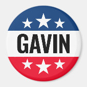 Gavin Newsom Campaign -  Ike Design Magneet (Voorkant)
