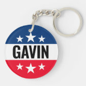 Gavin Newsom Campaign -  Ike Design Sleutelhanger (Achterkant)