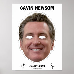 GAVIN NEWSOM Halloween Masker Poster