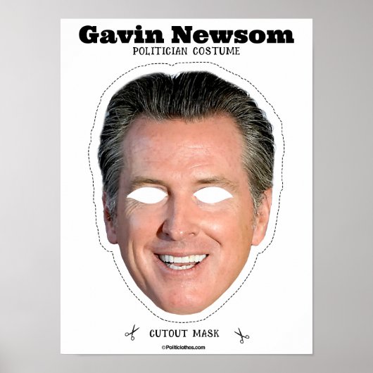 Gavin Newsom kostuummasker Poster (Voorkant)