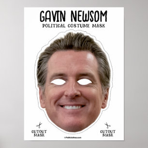 Gavin Newsom kostuummasker Poster