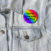 Gavin Newsom POTUS Ronde Button 5,7 Cm (In situ)
