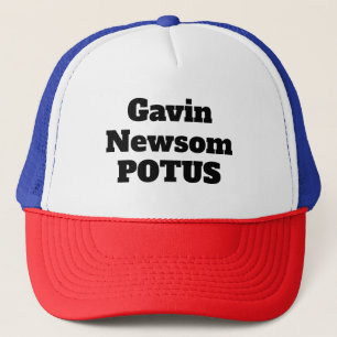 Gavin Newsom POTUS (u kunt de woorden wijzigen) Trucker Pet