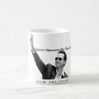 Gavin Newsom voor Gov 2010 Koffiemok