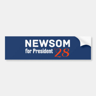 Gavin Newsom voor president 2028 bumpersticker